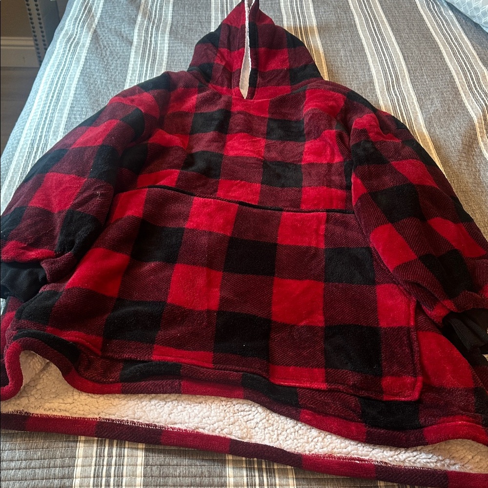 Cozy Red and White Women's Sweater